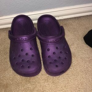 purple crocs